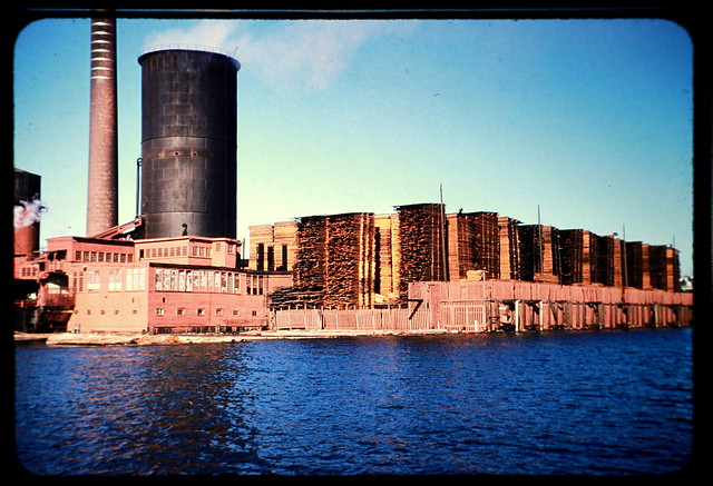 Seattle Cedar Manufacturing plant in Ballard 1955