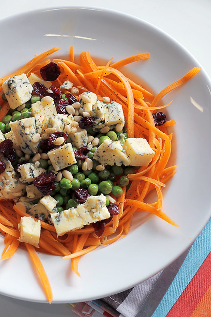 Carrots, Peas and Blue Cheese