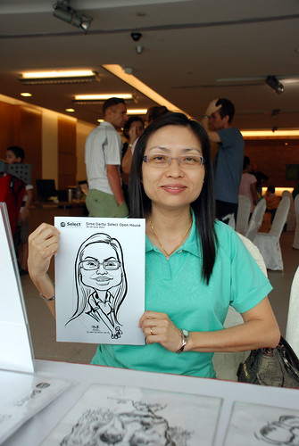 Caricature live sketching for Sime Darby Select Open House Day 1 - 16
