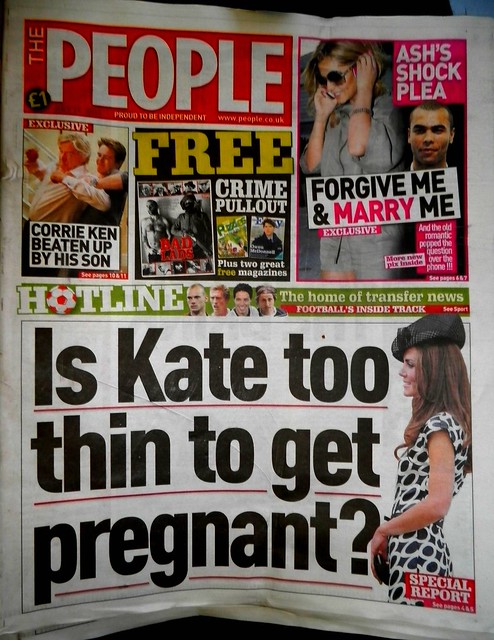 Is Kate too thin to get pregnant?