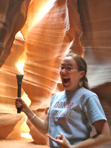 Hannah at Antelope Canyon