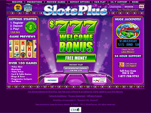 SlotsPlus Casino Home