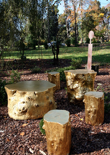 Phillips Collection gold stump tables