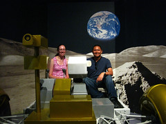 Sitting in the Lunar Rover