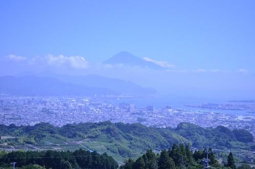 日本平辺りから見下ろした清水市