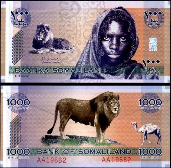1000 Šilingov Somaliland 2006, pamätné vydanie
