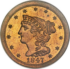 1847 Half Cent obverse