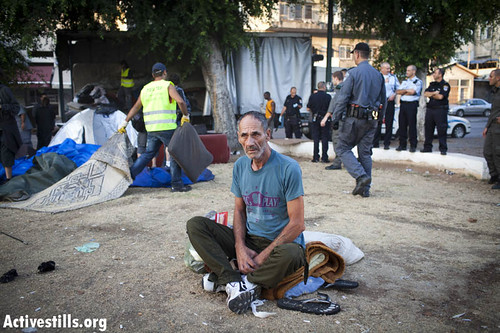 Eviction of the Levinsky tent camp, Tel Aviv, 03/10/11