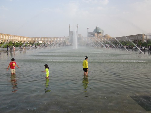 Children playing in Naqsh-e Jahan Square, Isfahan