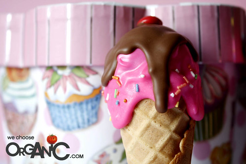 Eiscreme Waffel Cake Pops inspiriert von Bakerella