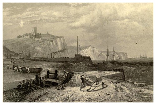 018- Muelle de Dover-Inglaterra-Stanfield's coast scenery…1836- Clarkson Stanfield