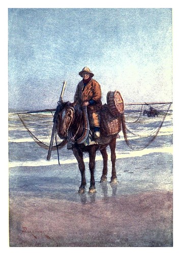 011a-Un camaronero a caballo en Coxide-Belgium 1908- Amédée Forestier