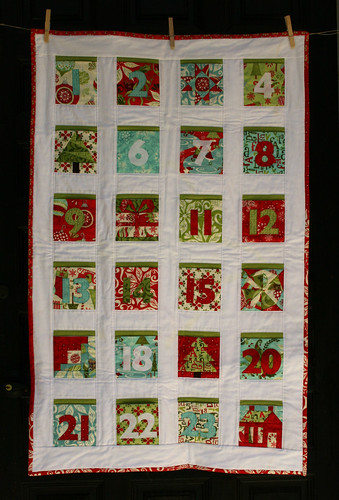 Countdown to Christmas quilt 1