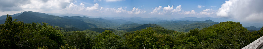 view from the tellico gap - wesser tower - nc