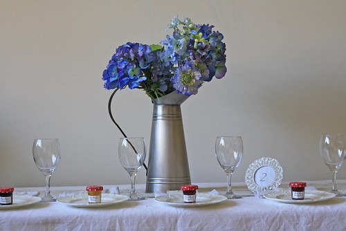  Galvanised Silver Jug Wedding Table Decorations 