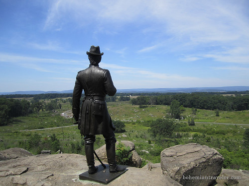 Valley of Death from atop Little Roundtop,Gettysburg Battlefield 