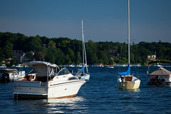 Boats on Lake Geneva