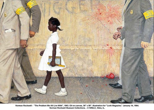 Norman Rockwell -  "The Problem We All Live With", 1963 by artimageslibrary