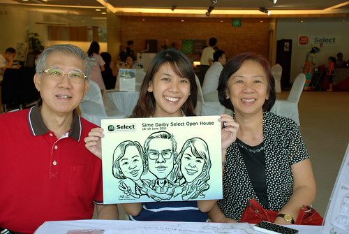 Caricature live sketching for Sime Darby Select Open House Day 2 - 9