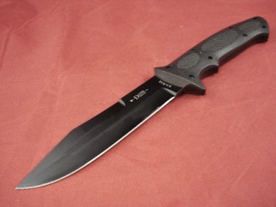 KA-BAR Bull Dozier 12.13" AUS8A Overall Fixed Blade with Kraton Inserts