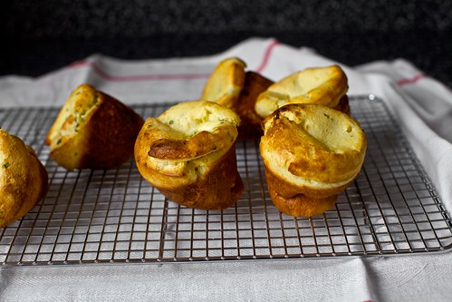 buttermilk popovers with corn and chives