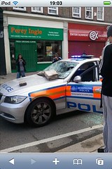 Police Car Damage by mcgillianaire