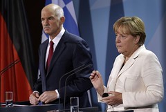 Papandreu y Merkel