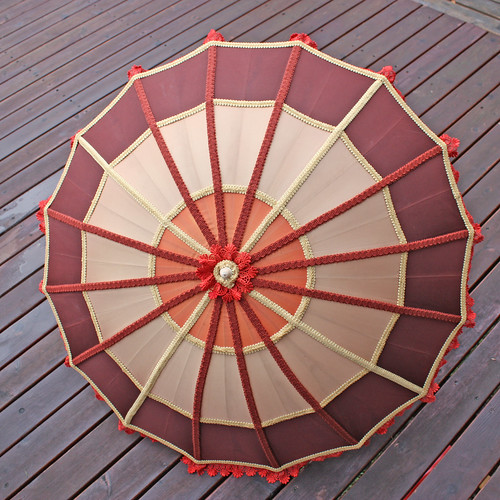 brown tan umber parasol-1