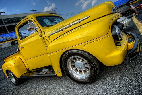 Bright Yellow Ford Pickup by Carolinadoug