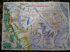Ben Nevis Topo Map - Laminated