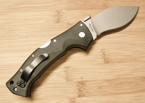 Cold Steel Rajah III Folding Kukri Knife 3-1/2" Plain Blade, Grivory Handles