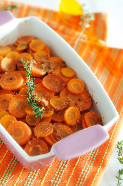 Три раза про овощи baked carrots with brandy