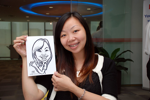 Caricature live sketching for Ricoh Roadshow - 5