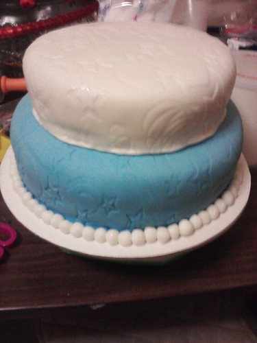 Stacked the two tiers together! Finishing touches next!