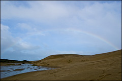 Rainbow over the Te Paki Dunes !