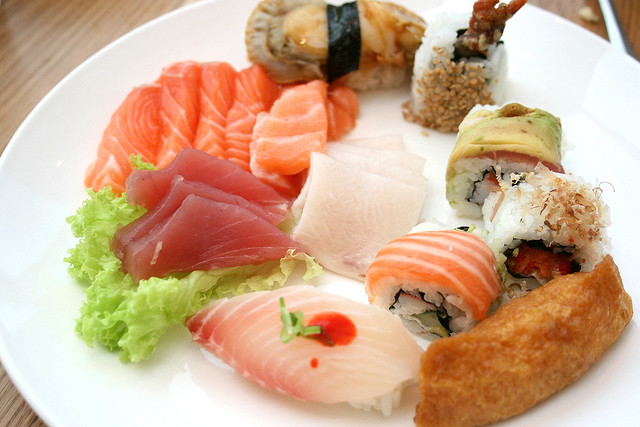 Sushi rolled by native itamae