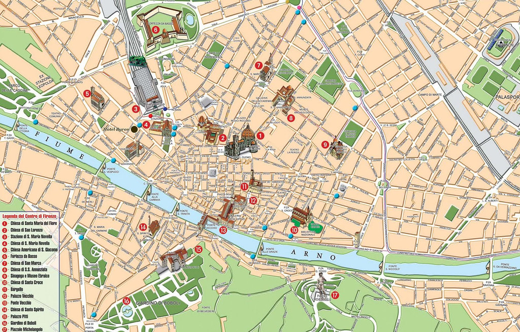 Mapa Florença