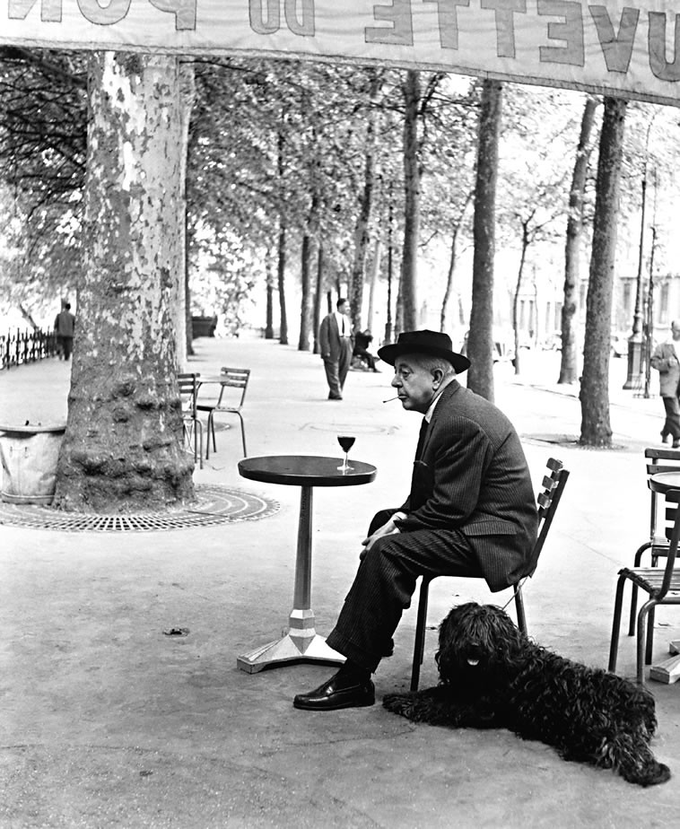 Robert Doisneau photo of poet Jacques Prevert