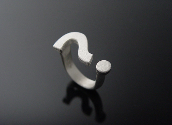 SIGNs- question mark ring