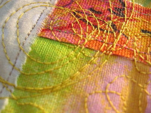 Painted & sewn - detail 1