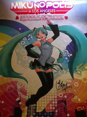 Miku Poster signed by artist Henry Liao