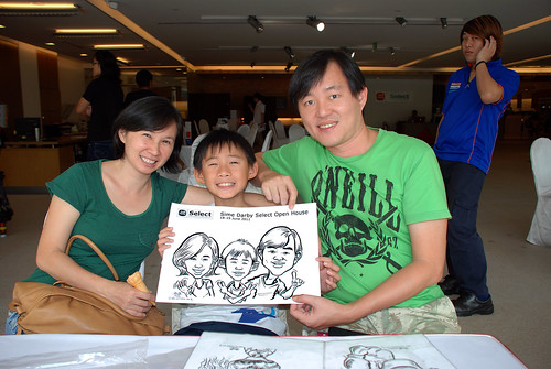 Caricature live sketching for Sime Darby Select Open House Day 2 - 29