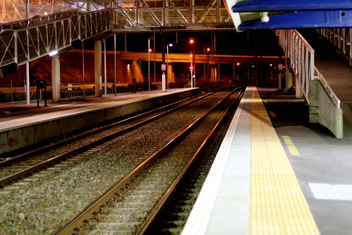 Tuesday: Late, & drunk, at Petone Station