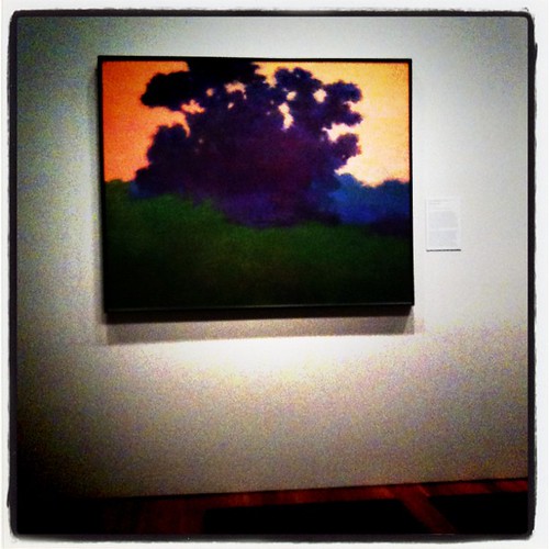Pondering paintings at the deyoung museum...