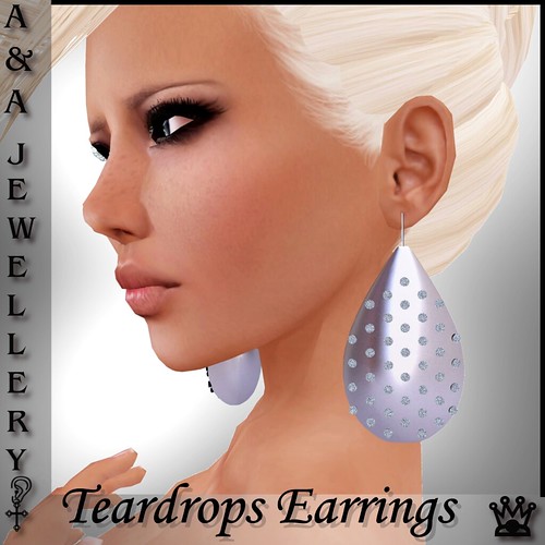 A&Ana Teardrops Earrings [SILVER]