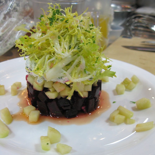 Roasted Beet and Goat Cheese Timbale