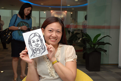Caricature live sketching for Ricoh Roadshow - 12