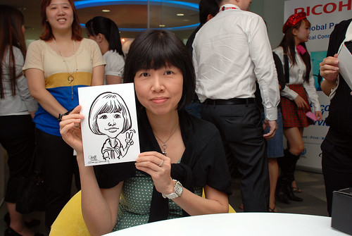 Caricature live sketching for Ricoh Roadshow - 25