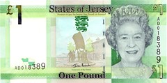 Front of Jersey £1 note 2011