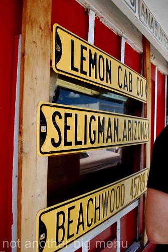 Las Vegas, Nevada - Route 66 signs - Lemon Cab Seligman Beachwood